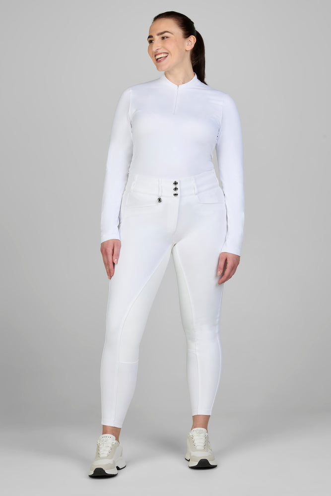 Pikeur Dames New Candela Rijbroek Lederen Grip  Hoge Taille Classic