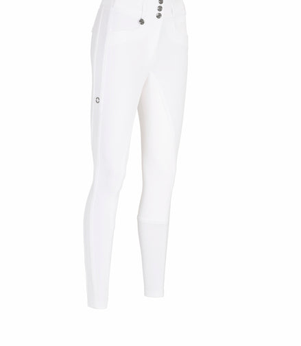 Pantalon d'équitation Pikeur Candela pour femme, en cuir, taille haute classique.
