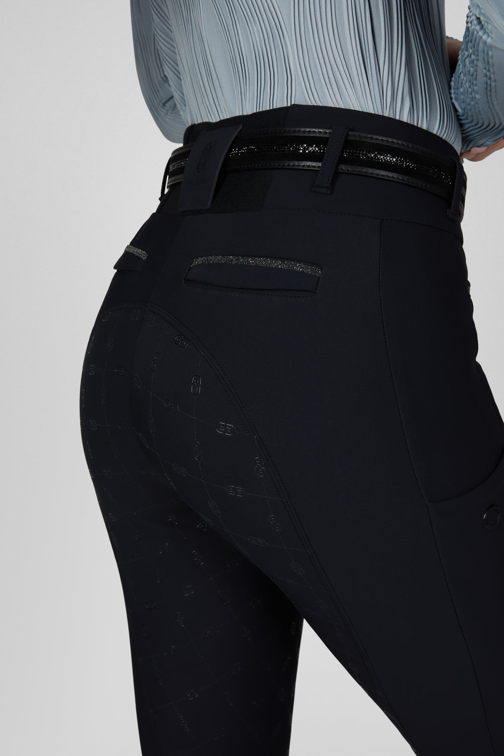 Pikeur Linnett Winter Softshell GripTec Full Grip Hoge Taille Rijbroek Dames – detailfoto 5
