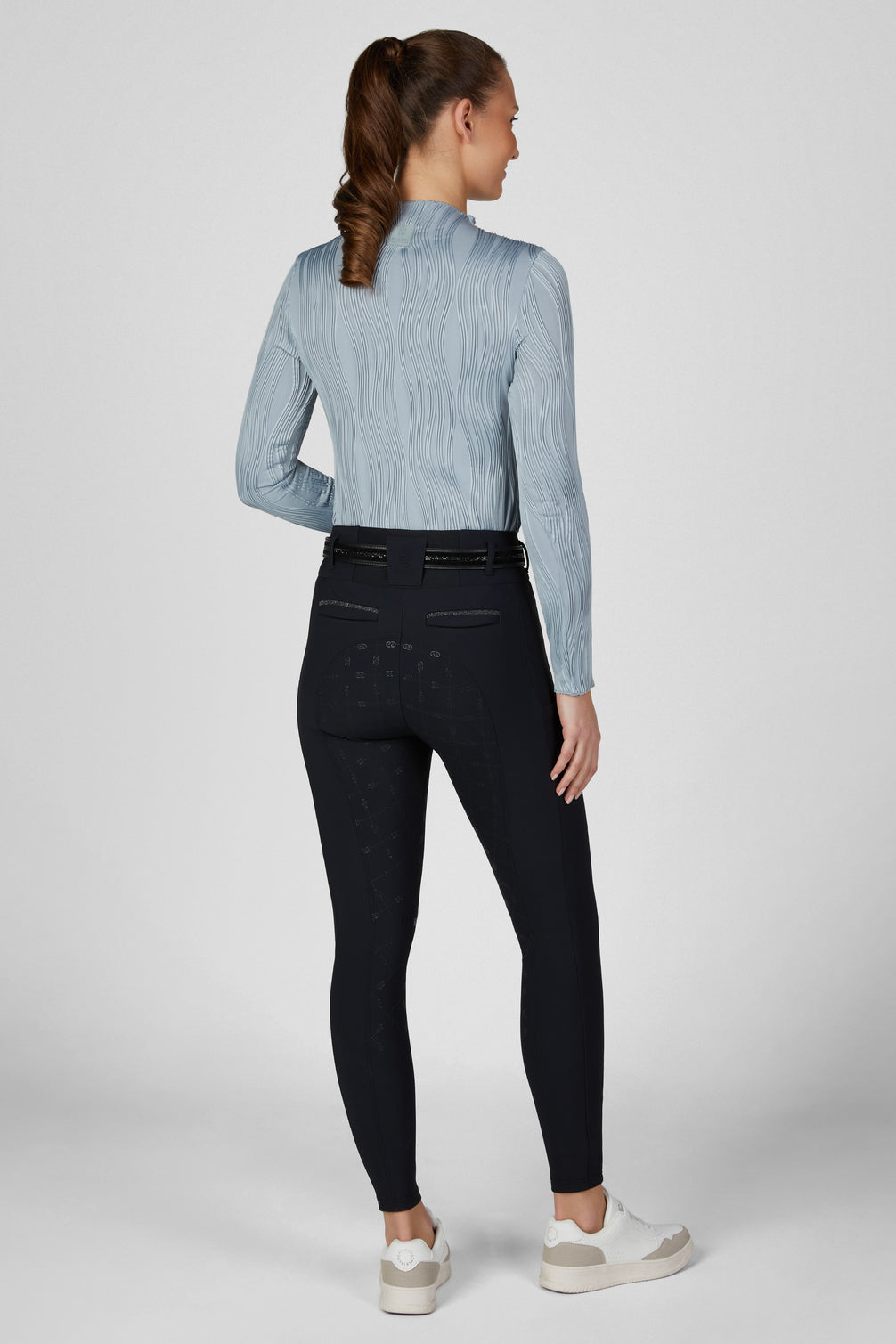 Pikeur Linnett Winter Softshell GripTec Full Grip Hoge Taille Rijbroek Dames – detailfoto 4