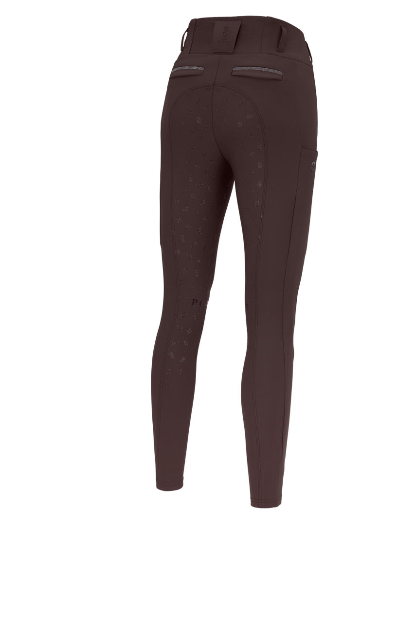Pikeur Linnett Winter Softshell GripTec Full Grip Hoge Taille Rijbroek Dames – detailfoto 2