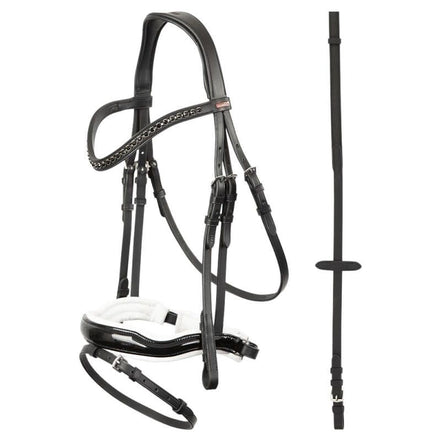 Premiere Hoofdstel Lorient Lacque Antislip Teugels Trenshoofdstellen - Maddelin Equestrian Premiere
