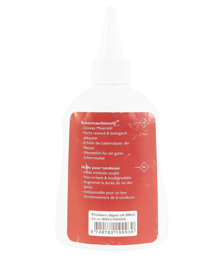 Premiere scheermachine olie 200 ml Scheermachines - Maddelin Equestrian Premiere