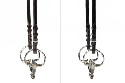 PS of Sweden Cheek Pieces with selectable cradle; flat; regular buckles Toebehoren hoofdstellen - Maddelin Equestrian PS Of Sweden