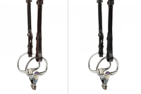 PS of Sweden Cheek Pieces with selectable cradles; flat; french hook Toebehoren hoofdstellen - Maddelin Equestrian PS Of Sweden