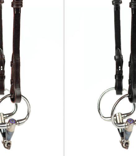 PS of Sweden Cheek Pieces with selectable cradles; flat; french hook Toebehoren hoofdstellen - Maddelin Equestrian PS Of Sweden