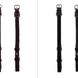 PS of Sweden Cheek Pieces with selectable cradles; flat; french hook Toebehoren hoofdstellen - Maddelin Equestrian