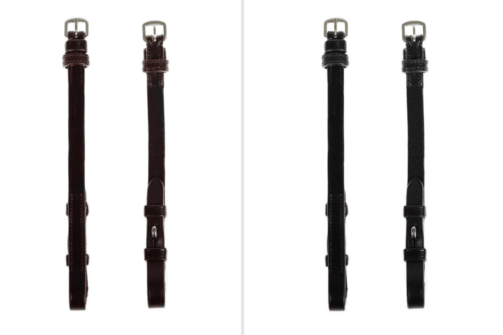 PS of Sweden Cheek Pieces with selectable cradles; flat; french hook Toebehoren hoofdstellen - Maddelin Equestrian