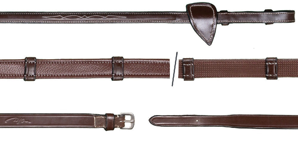 Dy'on 5/8'' Hunter Reins with 7 leather loops