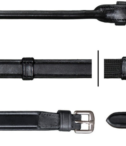 Dy'on 5/8" Hunter Teugels – Rondgenaaid Leder