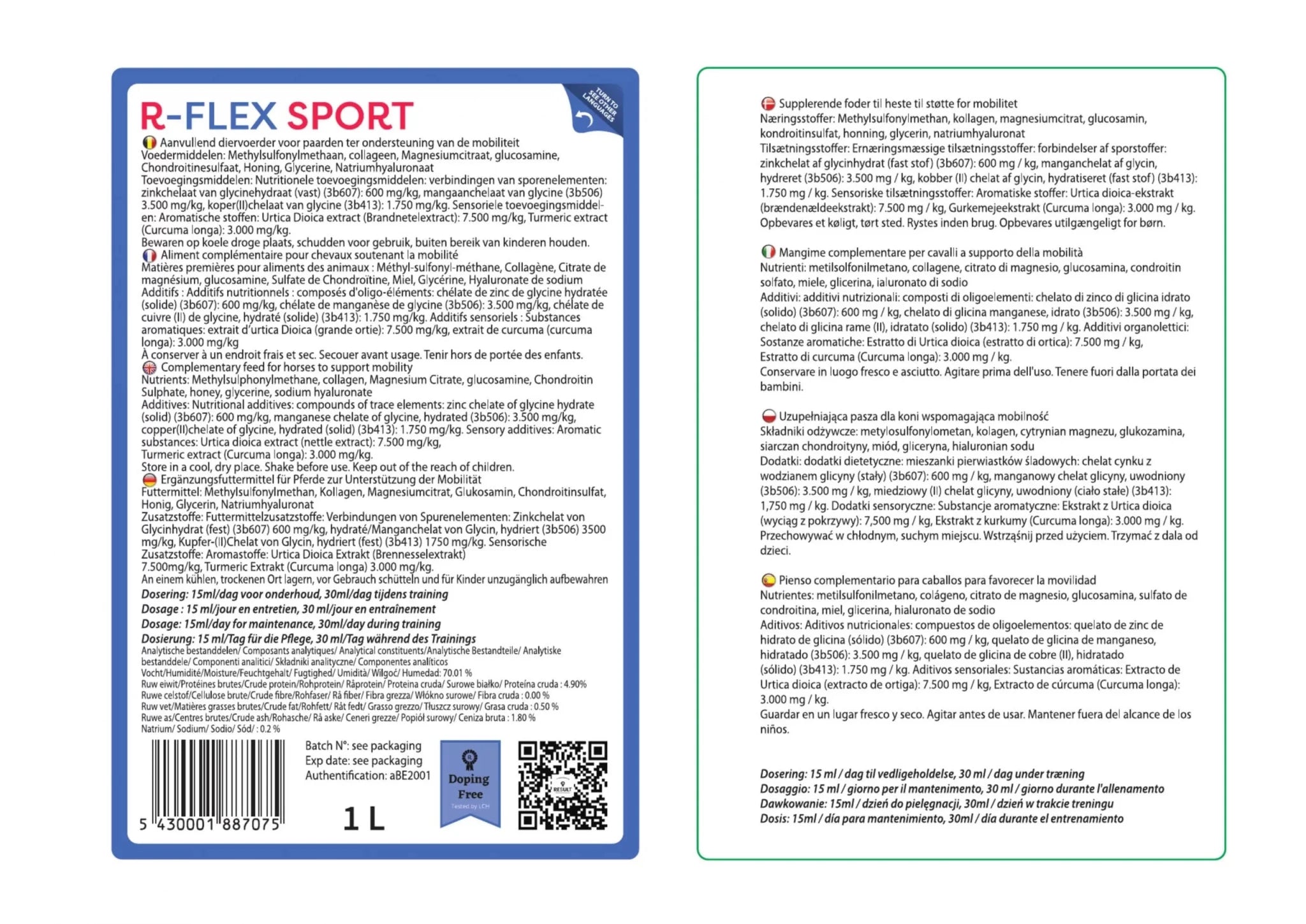 Result Equine Flex Sport 1L Voedingssupplementen - Maddelin Equestrian Result Equine