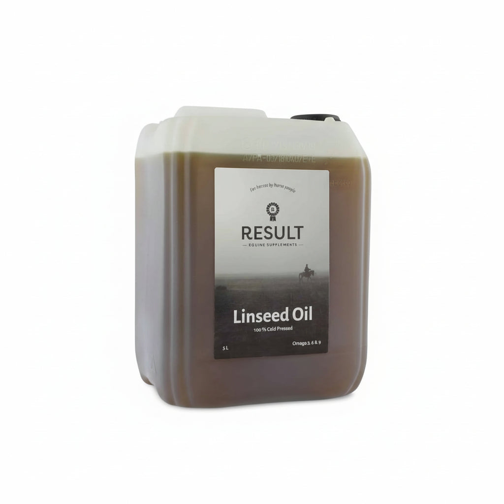 Result Equine R - Linseed Oil 5L Voedingssupplementen - Maddelin Equestrian Result Equine