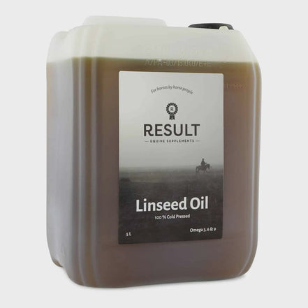Result Equine R - Linseed Oil 5L Voedingssupplementen - Maddelin Equestrian Result Equine
