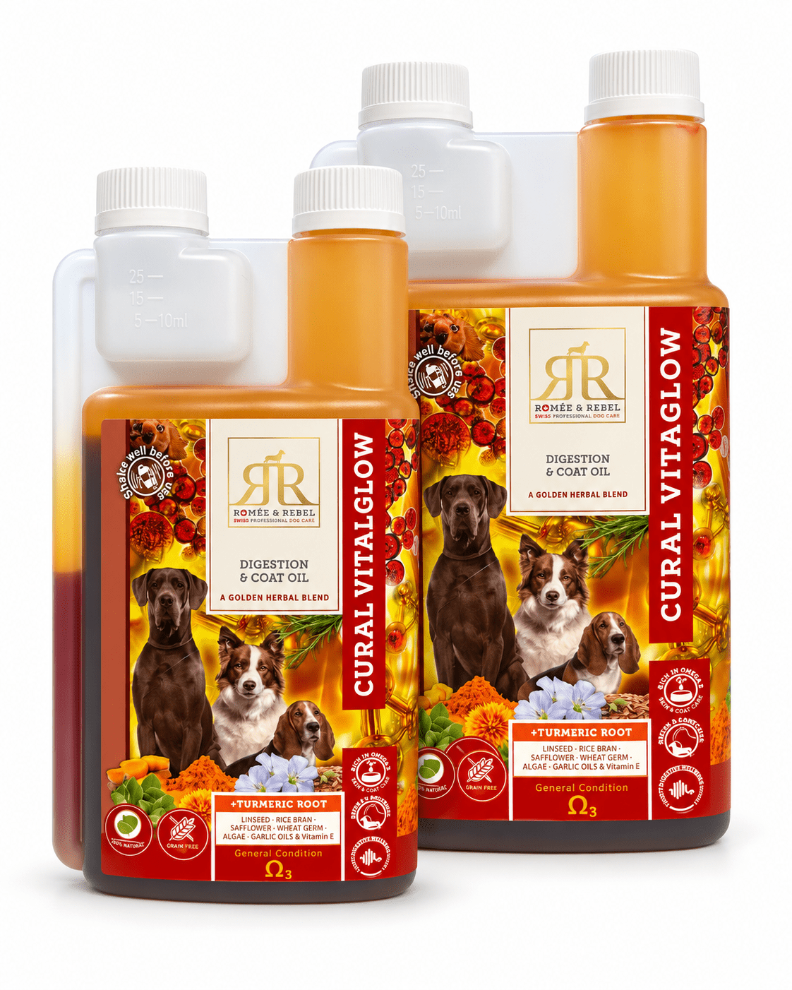 Romée en Rebel Cural VitalGlow Voedingssupplementen - Maddelin Equestrian