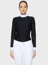 Samshield Anouchka Wedstrijdshirt Lange Mouwen Dames FW26 Zwart - voorkant - Maddelin Equestrian