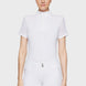 Samshield Apolline Premium Wedstrijdshirt Korte Mouwen Dames FW26 White Holo - voorkant - Maddelin Equestrian