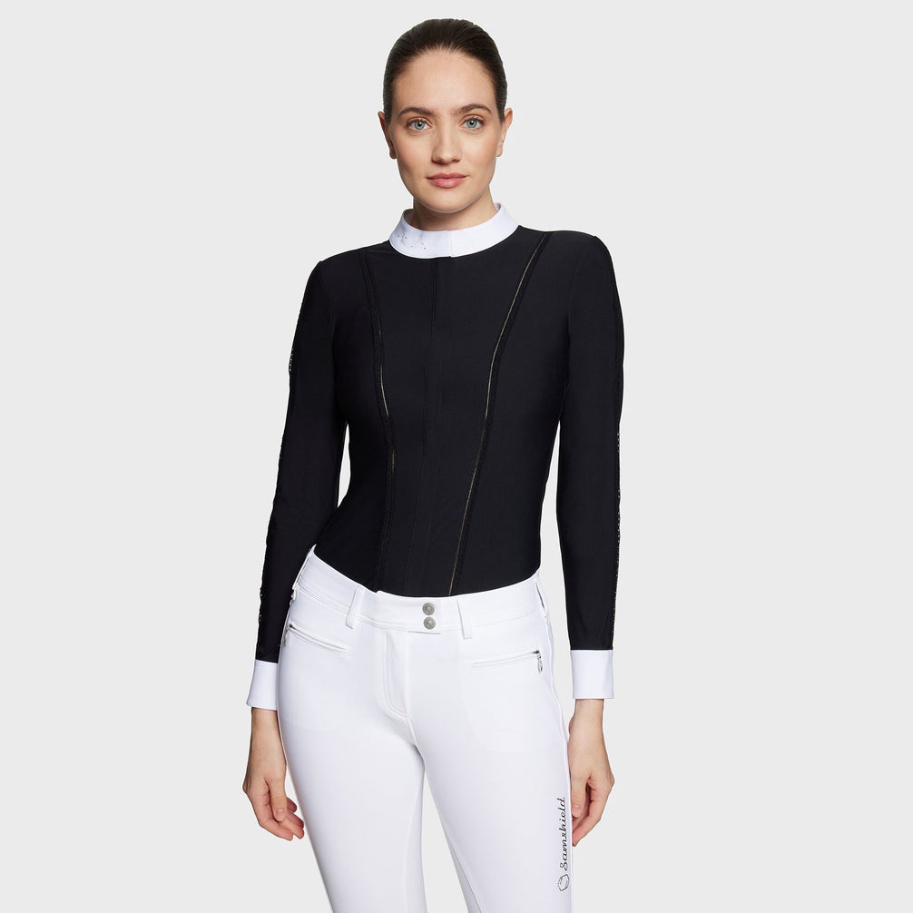 Samshield Carolace Wedstrijdshirt Lange Mouwen Dames Wedstrijdshirts - Maddelin Equestrian Samshield