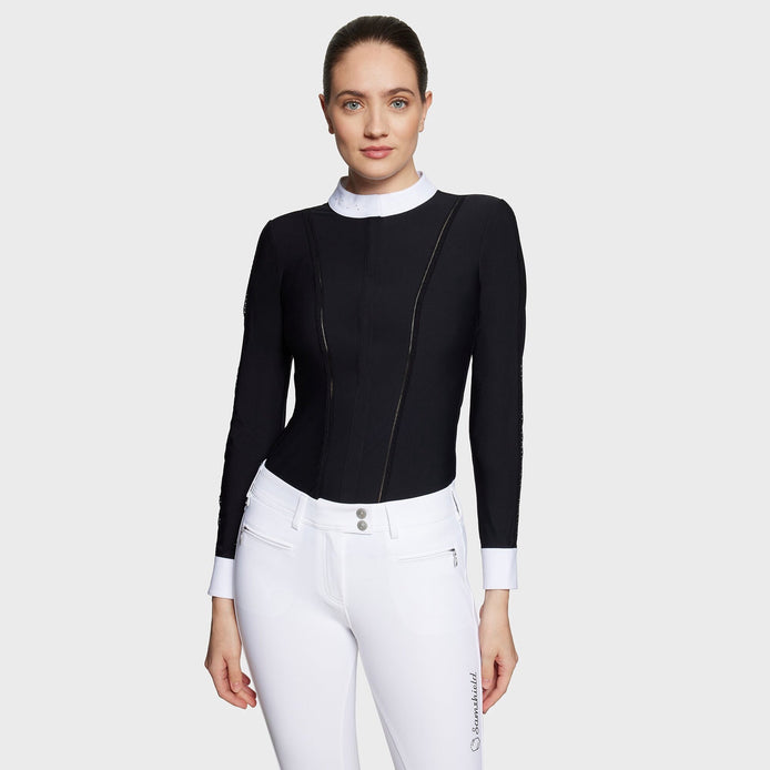 Samshield Carolace Wedstrijdshirt Lange Mouwen Dames Wedstrijdshirts - Maddelin Equestrian Samshield