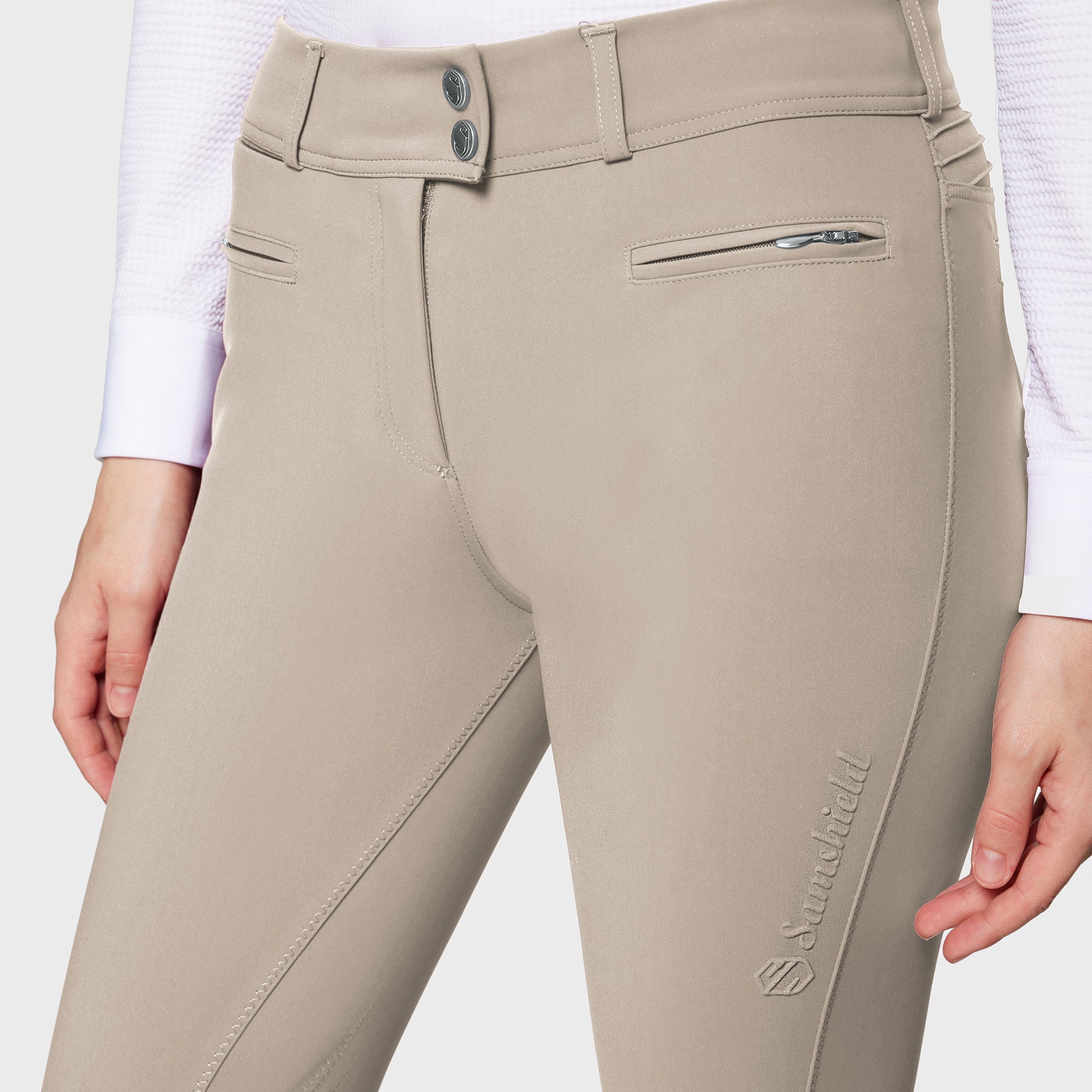 Samshield Chloe Rijbroek Dames Full Grip Hoge Taille Dames Rijbroeken - Maddelin Equestrian Samshield