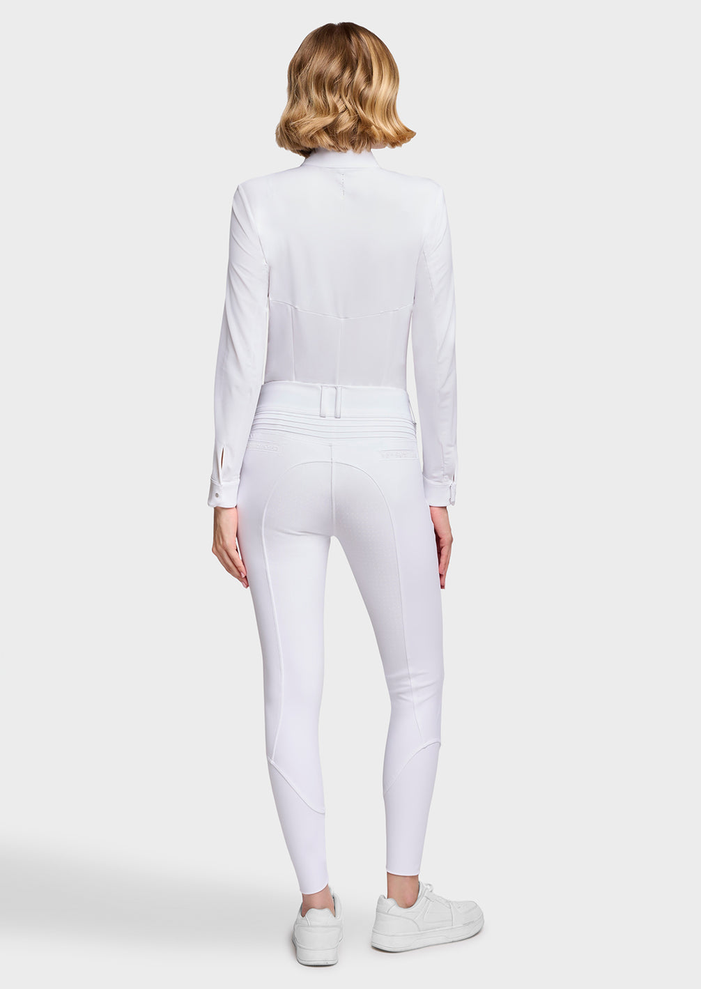 Samshield Clara Premium Full Grip Rijbroek Dames FW26 Wit - achterkant - Maddelin Equestrian