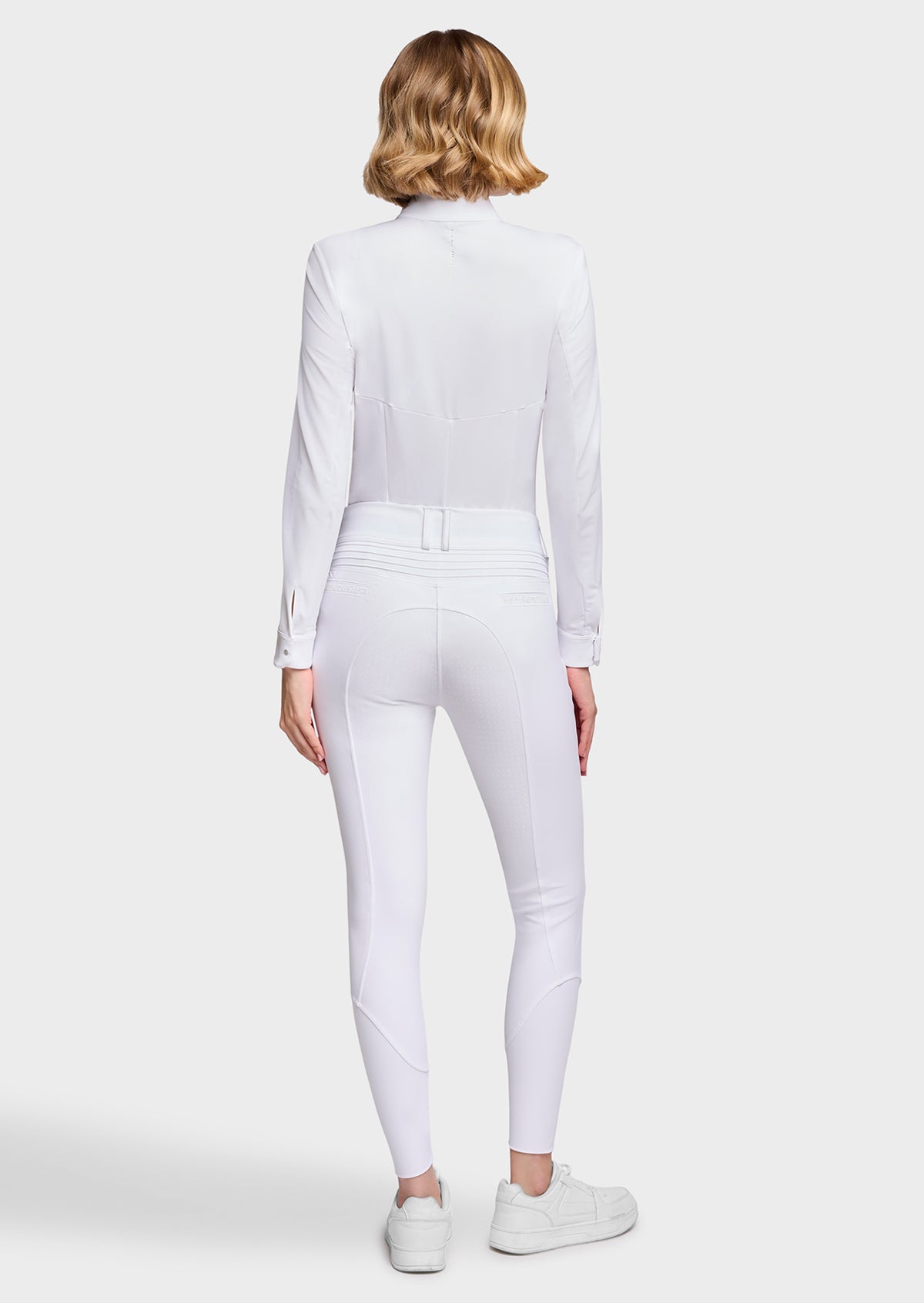 Samshield Clara Premium Full Grip Rijbroek Dames FW26 Wit - achterkant - Maddelin Equestrian