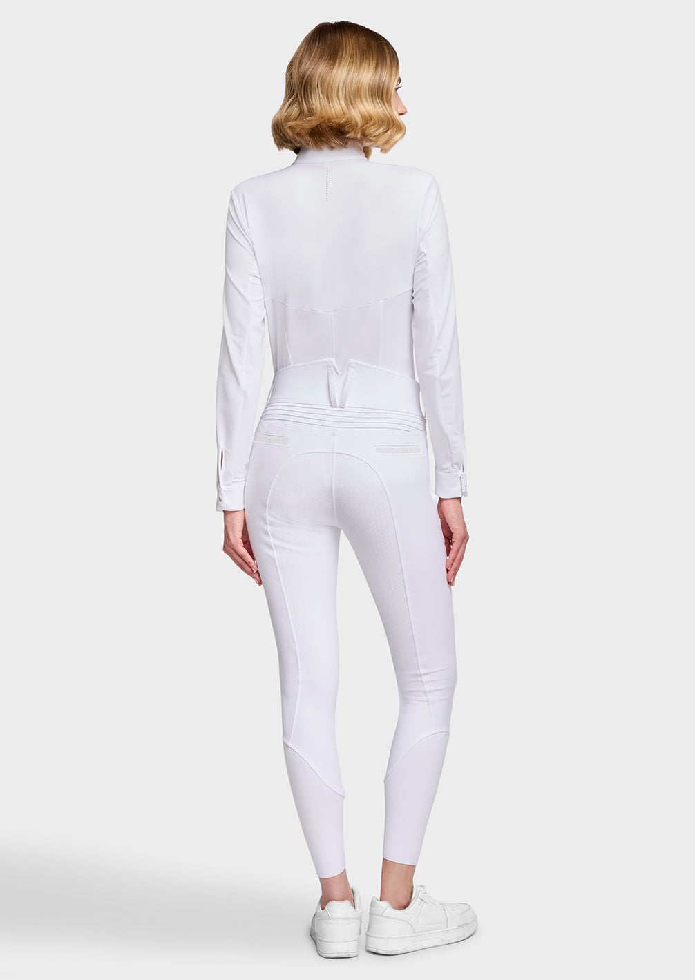 Samshield Claranova Full Grip Rijbroek Dames FW26 Wit - achterkant - Maddelin Equestrian