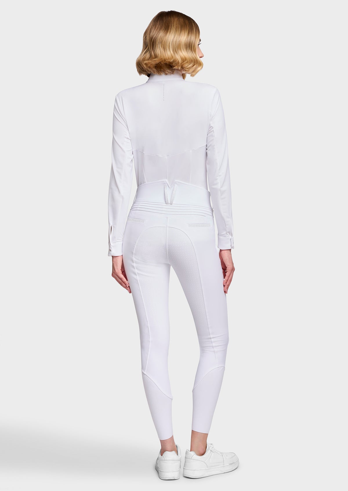 Samshield Claranova Full Grip Rijbroek Dames FW26 Wit - achterkant - Maddelin Equestrian