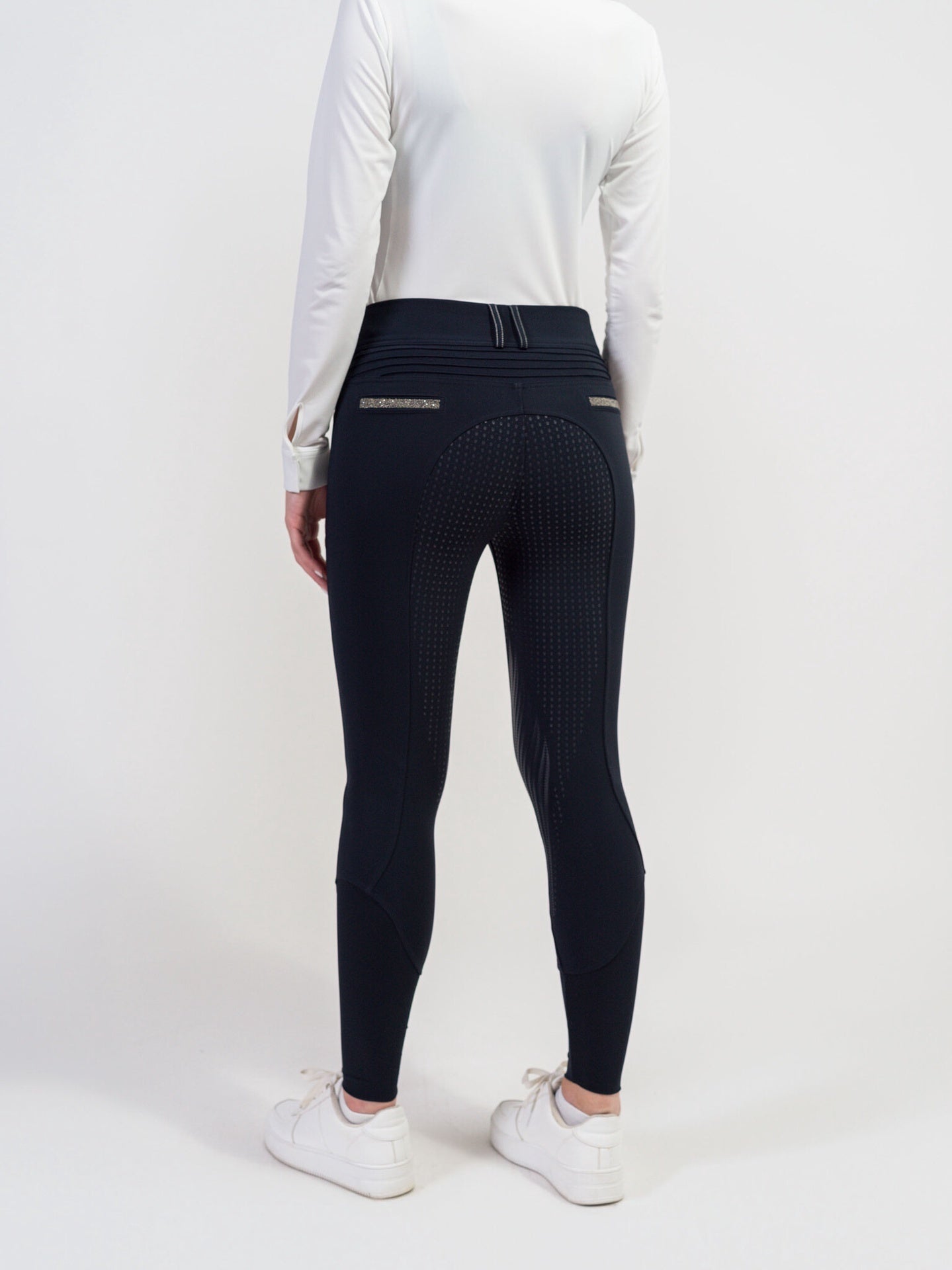 Samshield Dames Rijbroek Clara Full Grip Champagne Dames Rijbroeken - Maddelin Equestrian Samshield