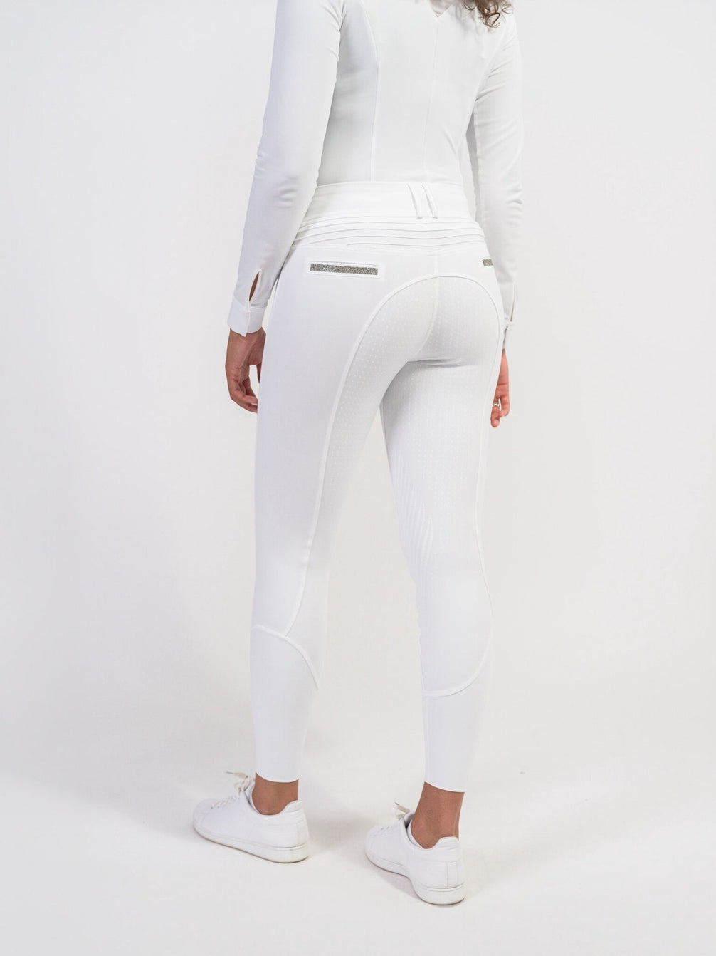 Samshield Dames Rijbroek Clara Full Grip Champagne Dames Rijbroeken - Maddelin Equestrian Samshield