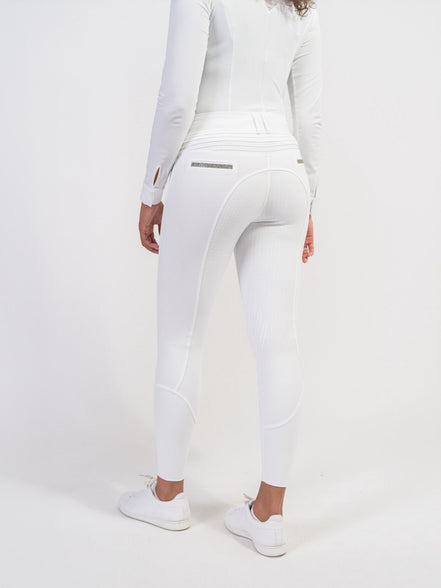 Samshield Dames Rijbroek Clara Full Grip Champagne Dames Rijbroeken - Maddelin Equestrian Samshield