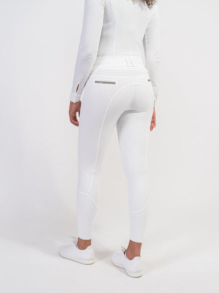 Samshield Dames Rijbroek Clara Full Grip Champagne Dames Rijbroeken - Maddelin Equestrian Samshield