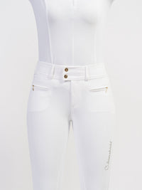 Samshield Dames Rijbroek Clara Full Grip Champagne Dames Rijbroeken - Maddelin Equestrian Samshield