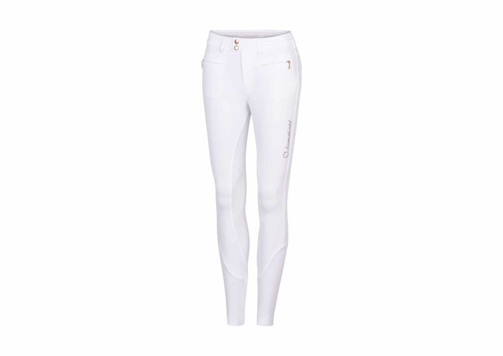 Samshield Dames Rijbroek Clara Full Grip Champagne Dames Rijbroeken - Maddelin Equestrian Samshield