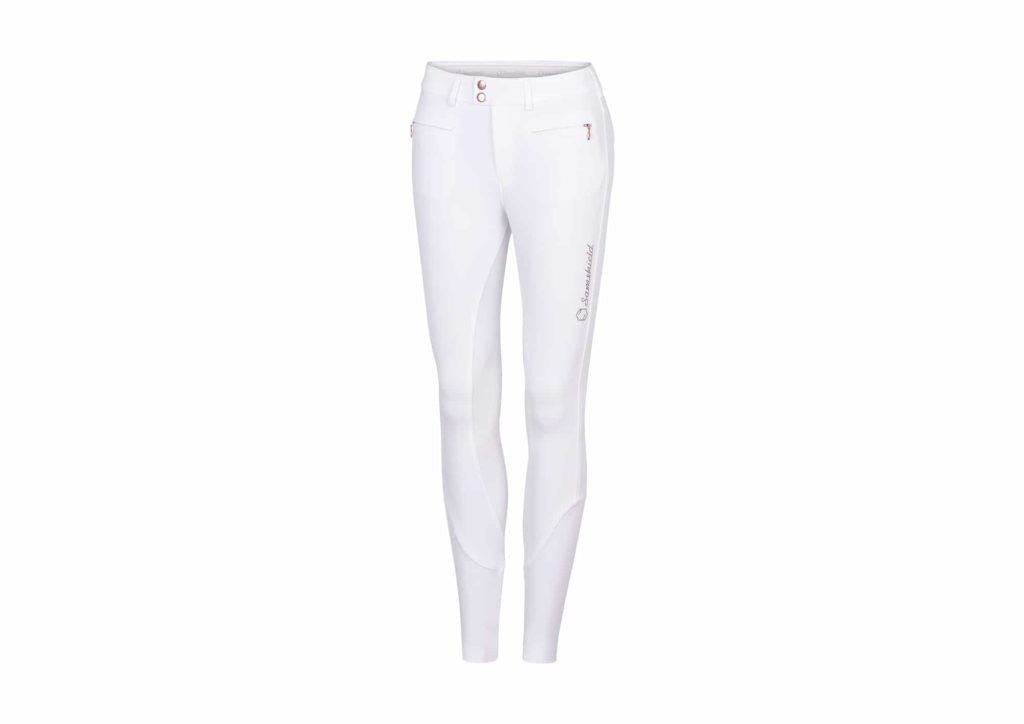 Samshield Dames Rijbroek Clara Full Grip Champagne Dames Rijbroeken - Maddelin Equestrian Samshield