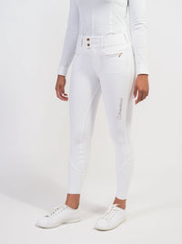 Samshield Dames Rijbroek Clara Full Grip Champagne Dames Rijbroeken - Maddelin Equestrian Samshield