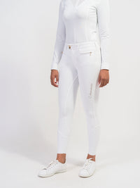 Samshield Dames Rijbroek Diane Boreal Full Grip Champagne Dames Rijbroeken - Maddelin Equestrian Samshield