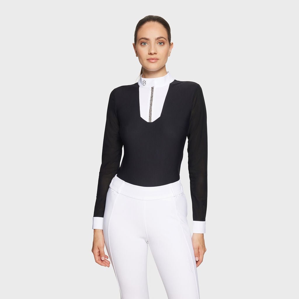 Samshield Faustine Boreal LS Wedstrijdshirt Dames Wedstrijdshirts - Maddelin Equestrian Samshield