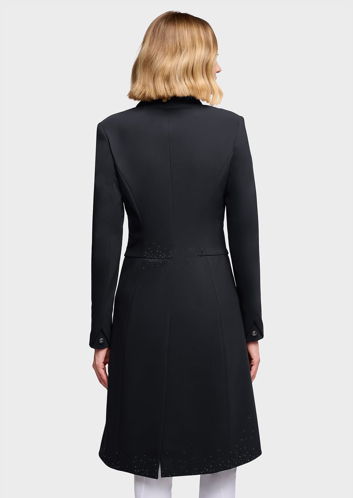 Samshield Frac Crystal Rain Dressuurfrac Dames FW26 Zwart - achterkant - Maddelin Equestrian