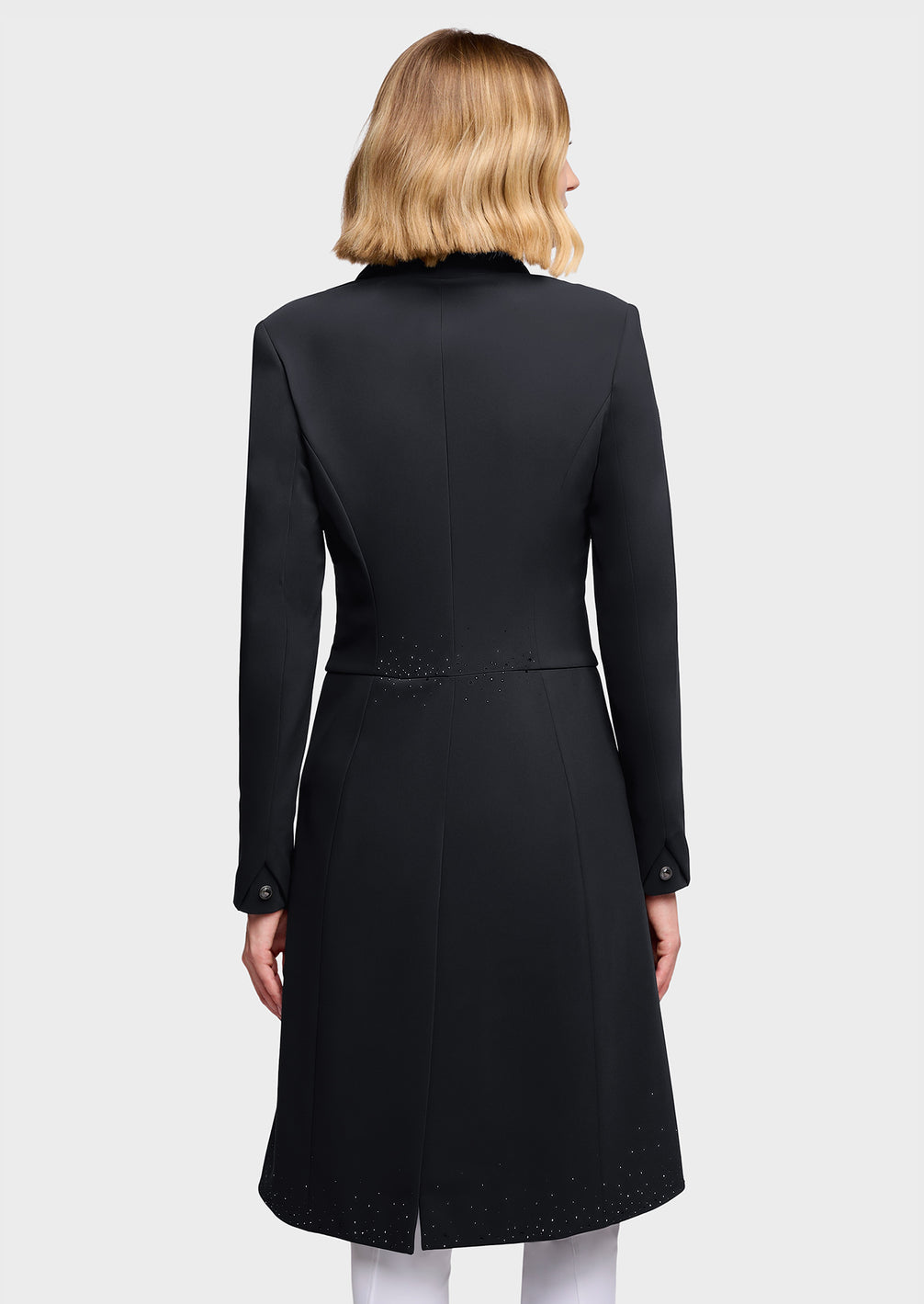 Samshield Frac Crystal Rain Dressuurfrac Dames FW26 Zwart - achterkant - Maddelin Equestrian
