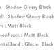 Samshield Glossy Black 2.0 Frontal Band Glacier Trim & Blazon Matt Black Samshield - Maddelin Equestrian Samshield