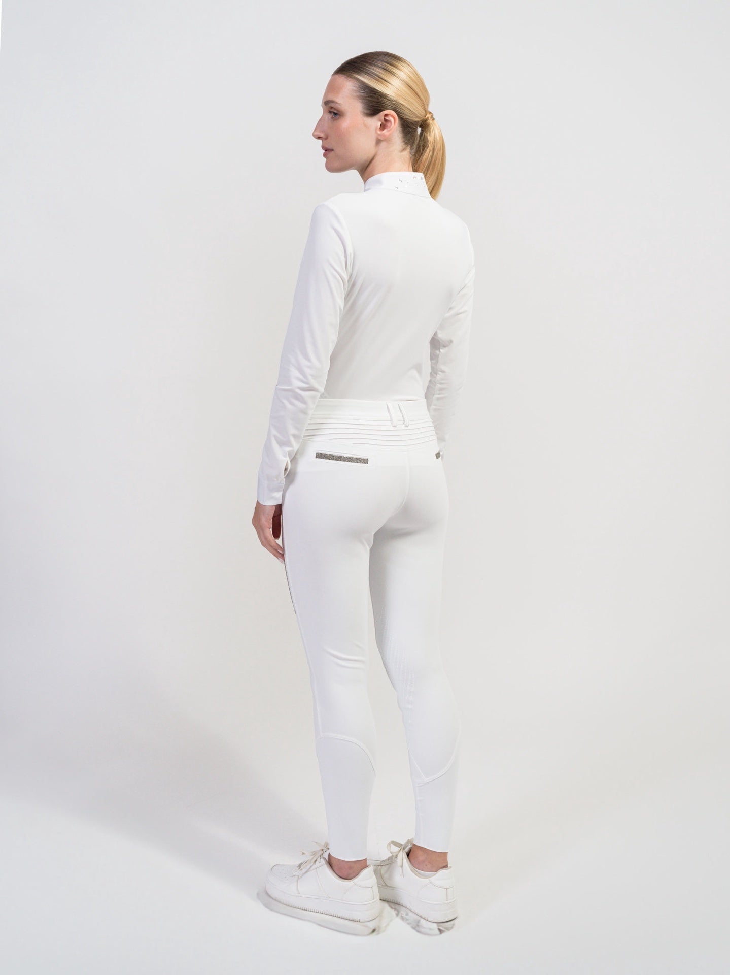 Samshield Julia Crystal Leaf Long Sleeve Women Shirt Texturized Wedstrijdshirts - Maddelin Equestrian Samshield