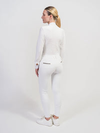 Samshield Julia Crystal Leaf Long Sleeve Women Shirt Texturized Wedstrijdshirts - Maddelin Equestrian Samshield