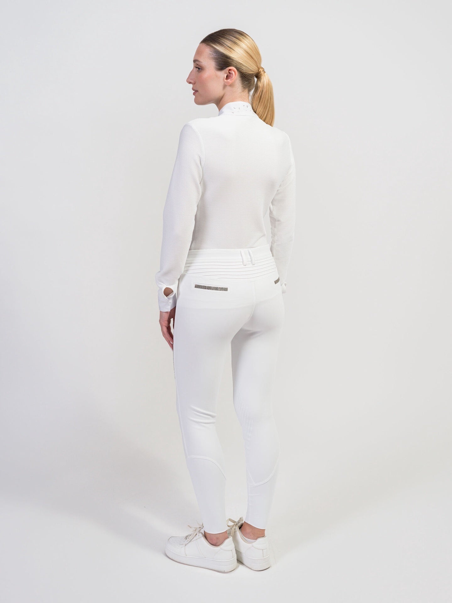 Samshield Julia Crystal Leaf Long Sleeve Women Shirt Texturized Wedstrijdshirts - Maddelin Equestrian Samshield