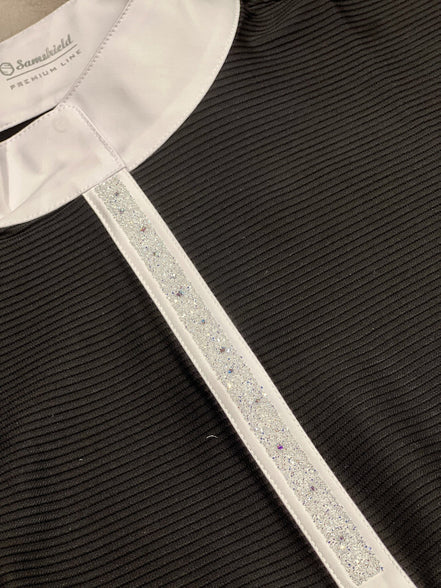 Samshield Julia Crystal Leaf Long Sleeve Women Shirt Texturized Wedstrijdshirts - Maddelin Equestrian Samshield