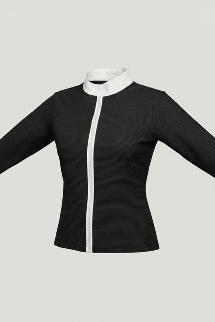 Samshield Julia Crystal Leaf Long Sleeve Women Shirt Texturized Wedstrijdshirts - Maddelin Equestrian Samshield