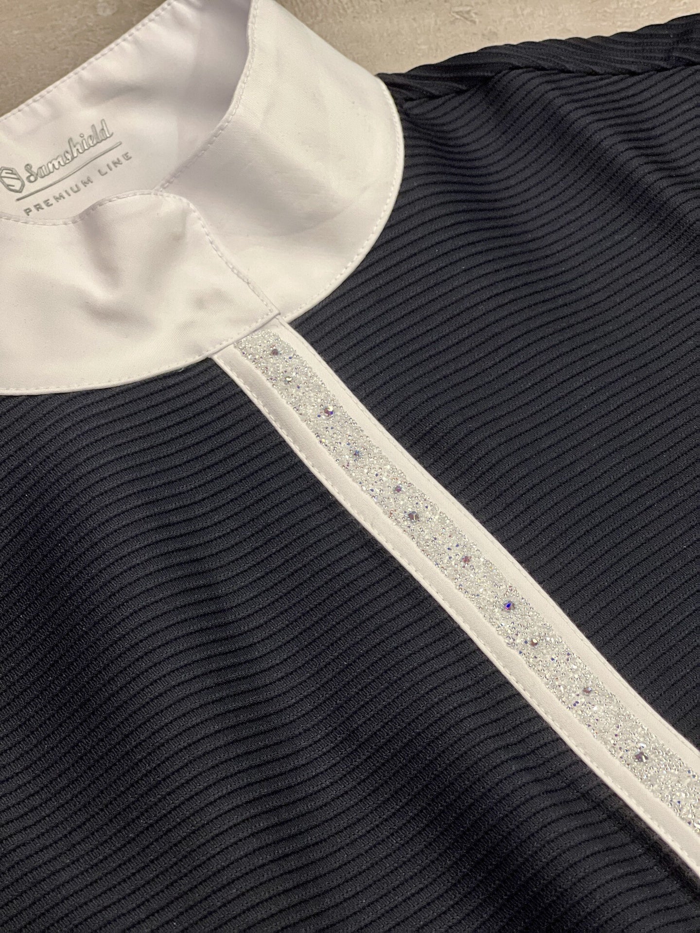 Samshield Julia Crystal Leaf Long Sleeve Women Shirt Texturized Wedstrijdshirts - Maddelin Equestrian Samshield