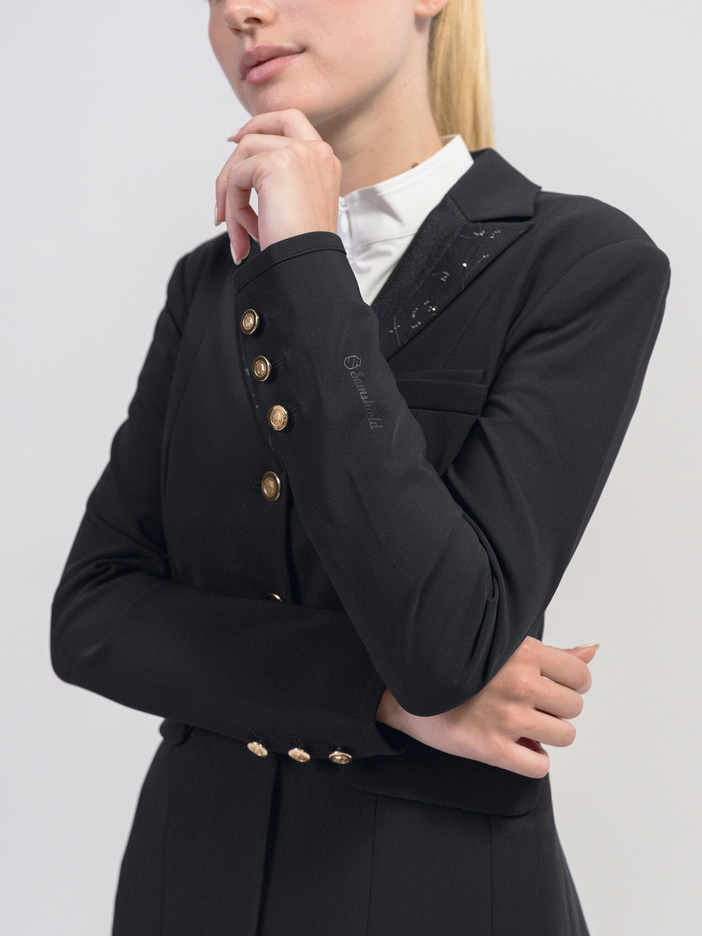 Samshield Louisa Crystal Leaf Dames Jas Wedstrijdjassen - Maddelin Equestrian Samshield