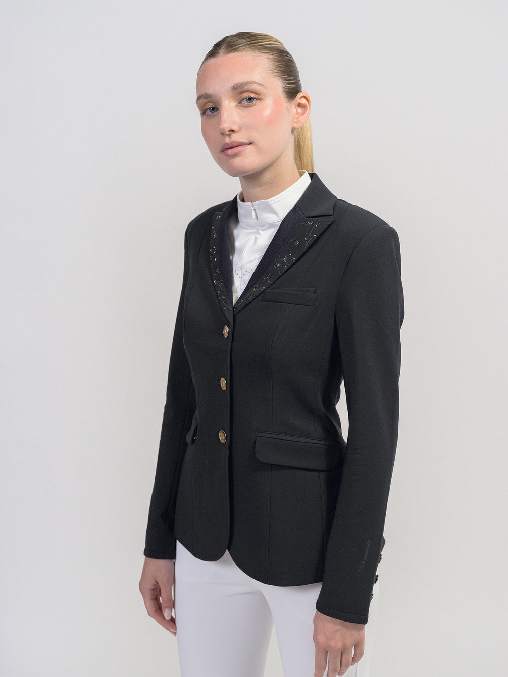 Samshield Louisa Crystal Leaf Dames Jas Wedstrijdjassen - Maddelin Equestrian Samshield