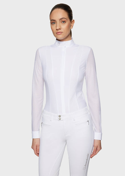 Samshield Marina Wedstrijdshirt Lange Mouwen Dames Wedstrijdshirts - Maddelin Equestrian Samshield