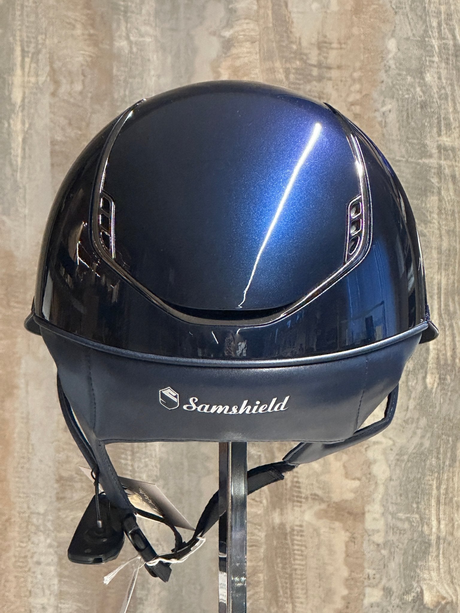 Samshield Miss Glossy Blue Frontal band + Blazon Ultra Fine Rocks Cosmic Nights Samshield - Maddelin Equestrian Samshield